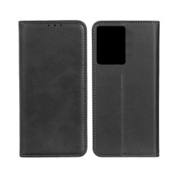 Leather Flip Cover with Internal Pocket for Oppo Reno8 Black Leather Flip Cover with Internal Pocket for Oppo Reno8 Black